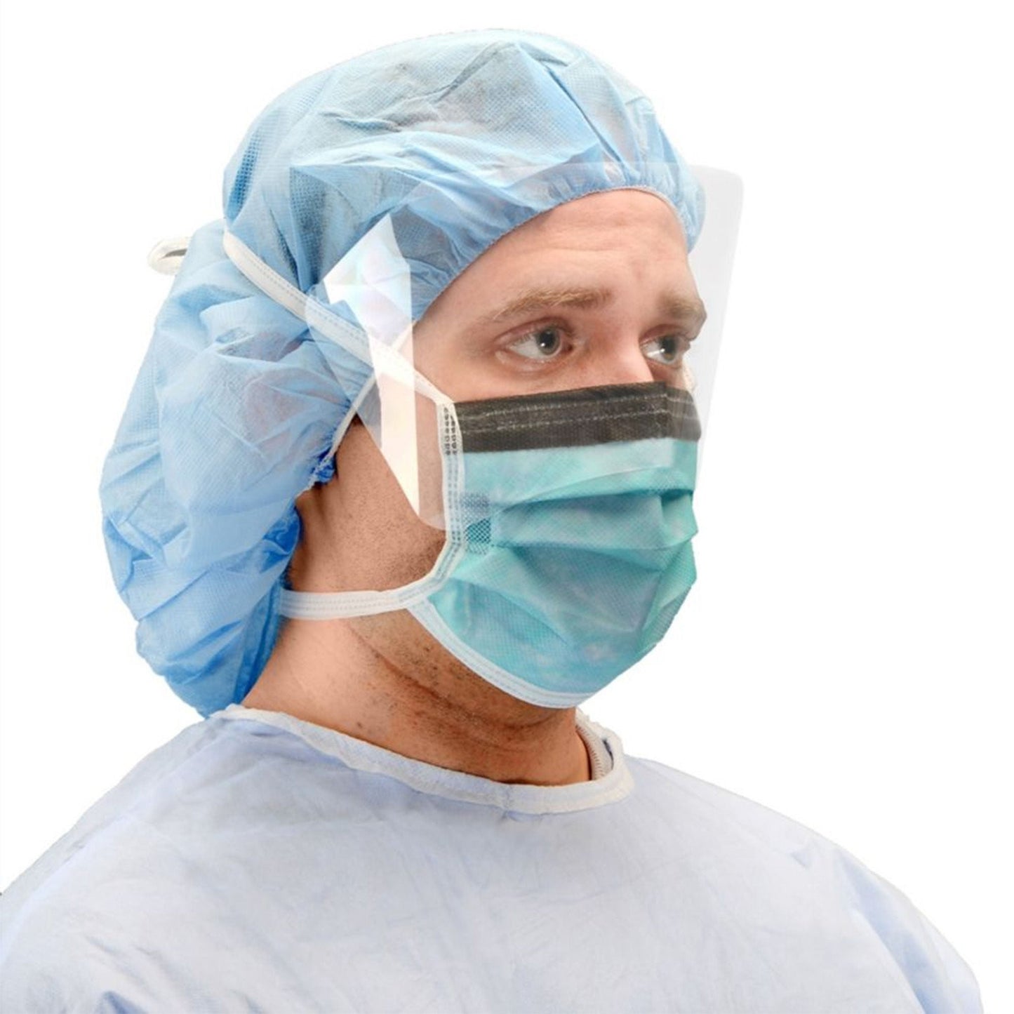 Cardinal Health Surgical Mask Anti-fog Adhesive ASTM Level 3 Tie Closure One Size Fits Most