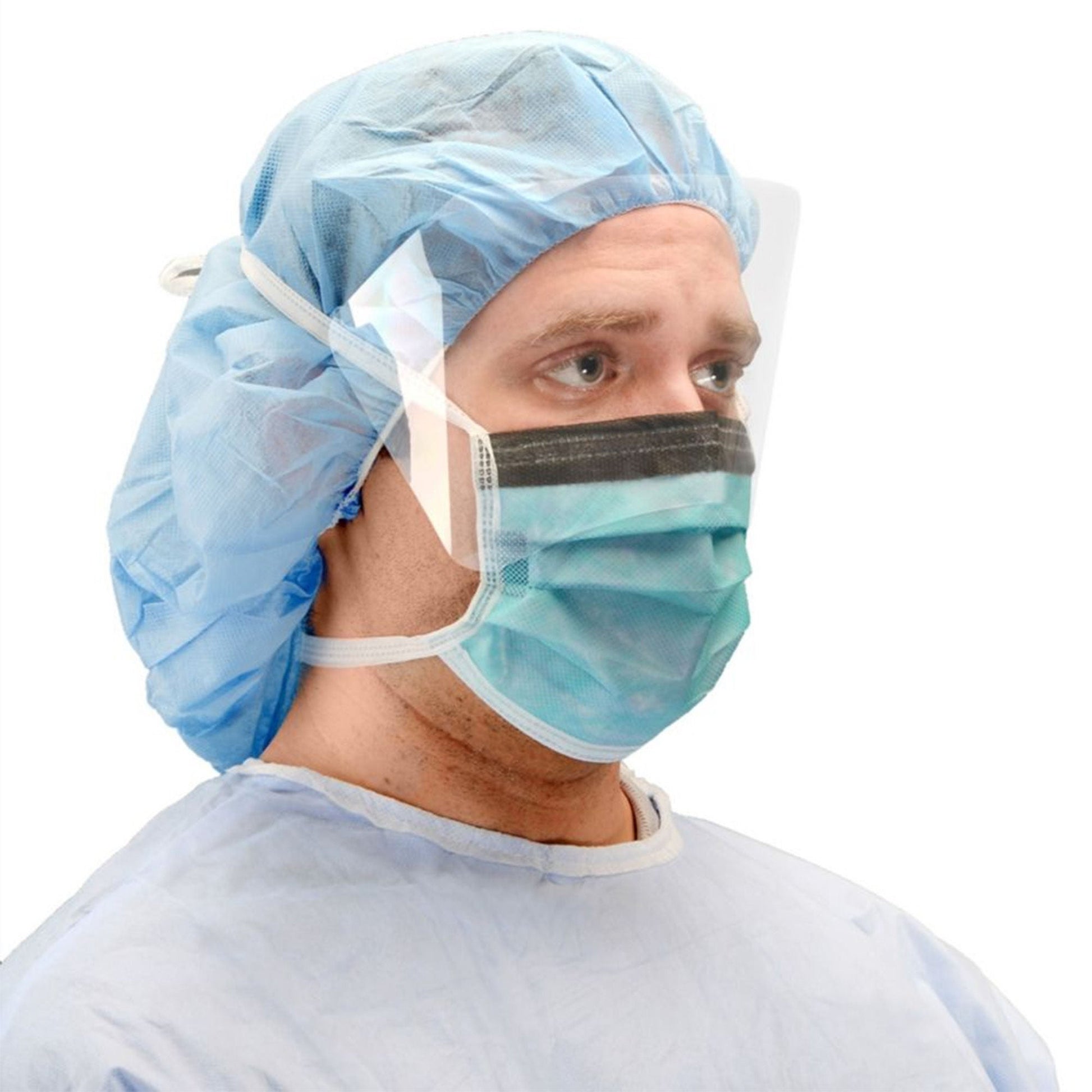 Cardinal Health Surgical Mask Anti-fog Adhesive ASTM Level 3 Tie Closure One Size Fits Most