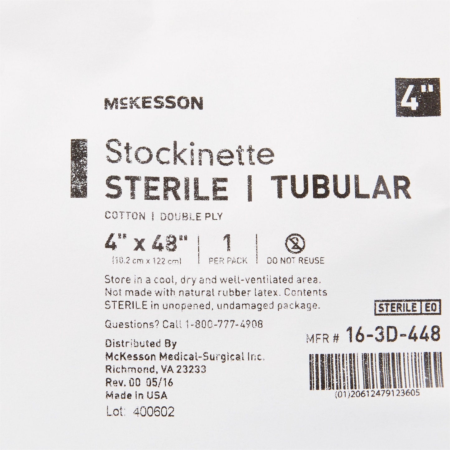 McKesson Beige Cotton Tubular Stockinette