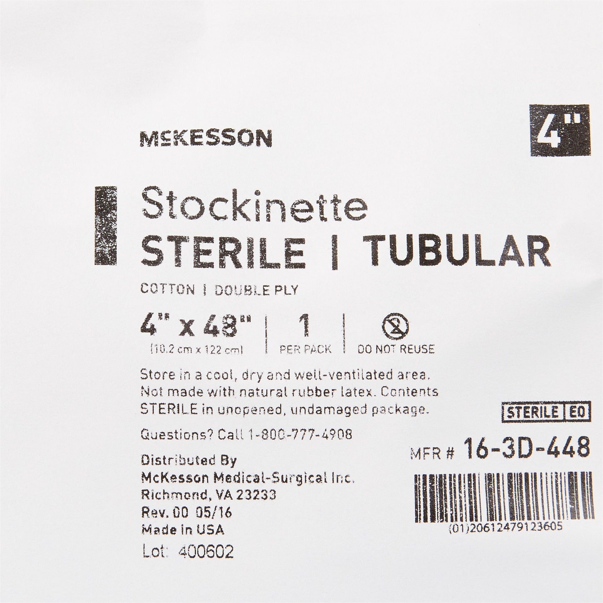 McKesson Beige Cotton Tubular Stockinette