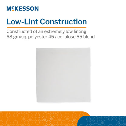 McKesson Cleanroom Wipe ISO Class 5, White, Sterile, Disposable