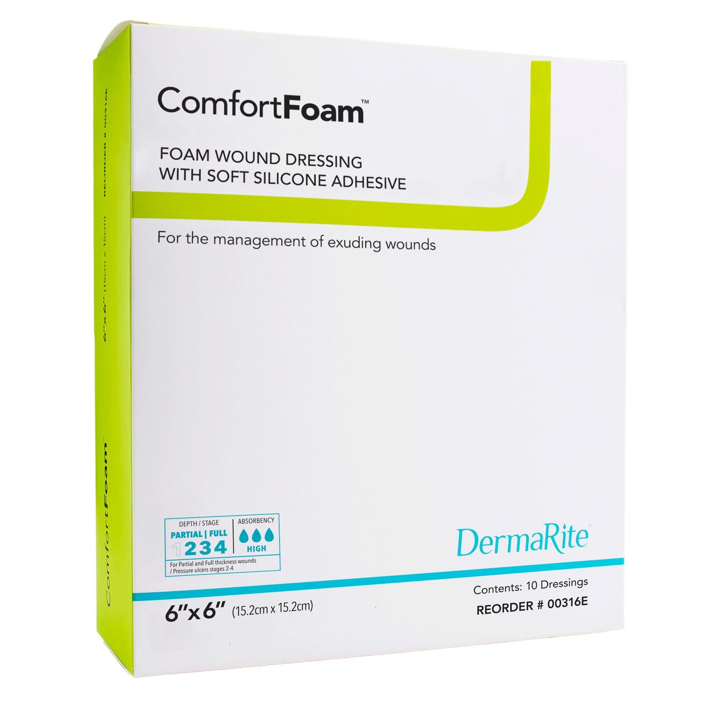 ComfortFoam™ Silicone Adhesive w/ Border Silicone Foam Dressing
