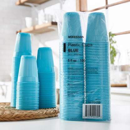 McKesson Polypropylene Drinking Cups, Disposable, Blue