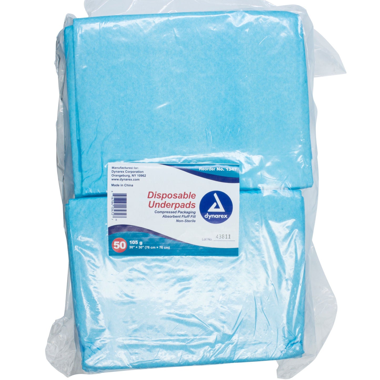 Dynarex® Absorbent Fluff Fill Underpad