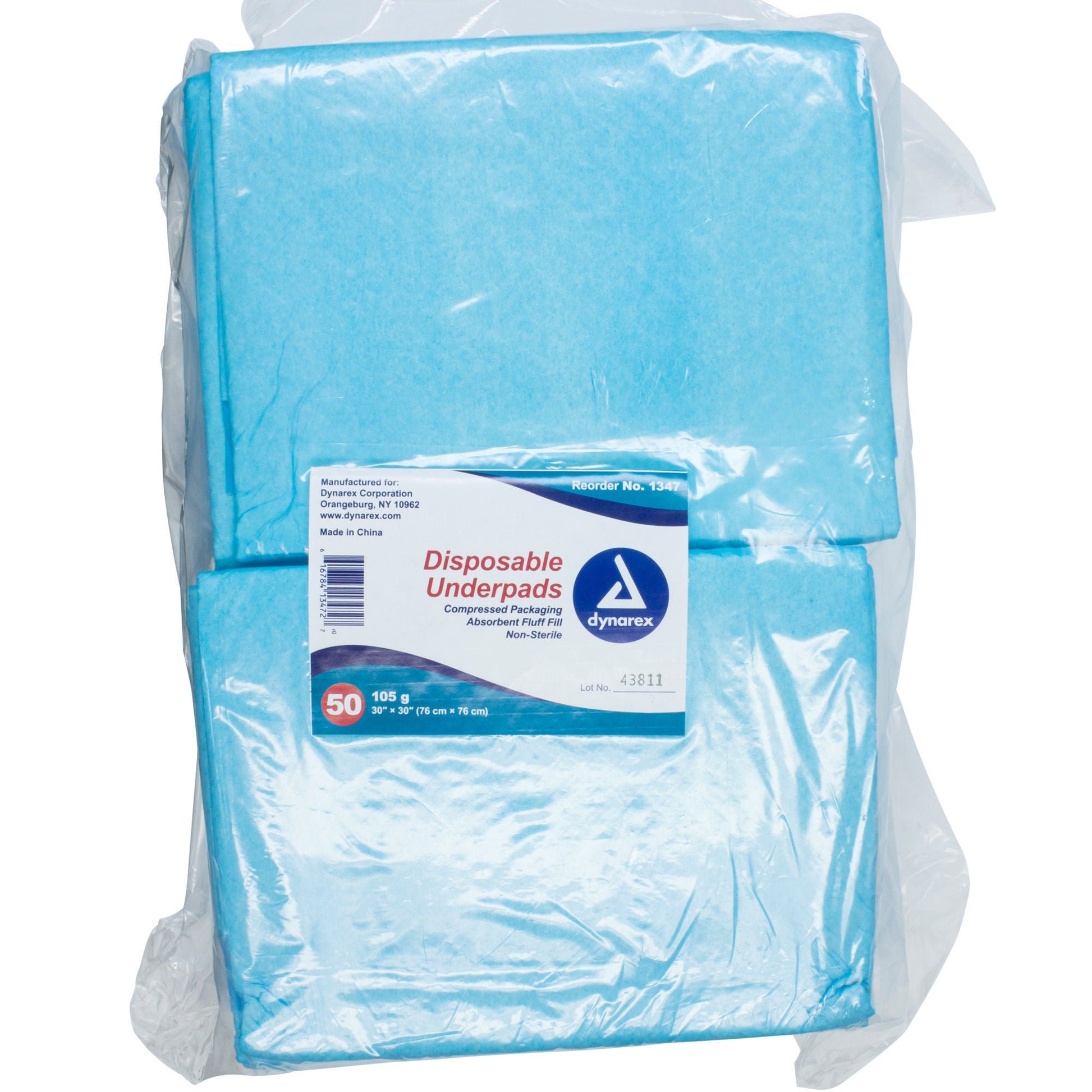 Dynarex® Absorbent Fluff Fill Underpad