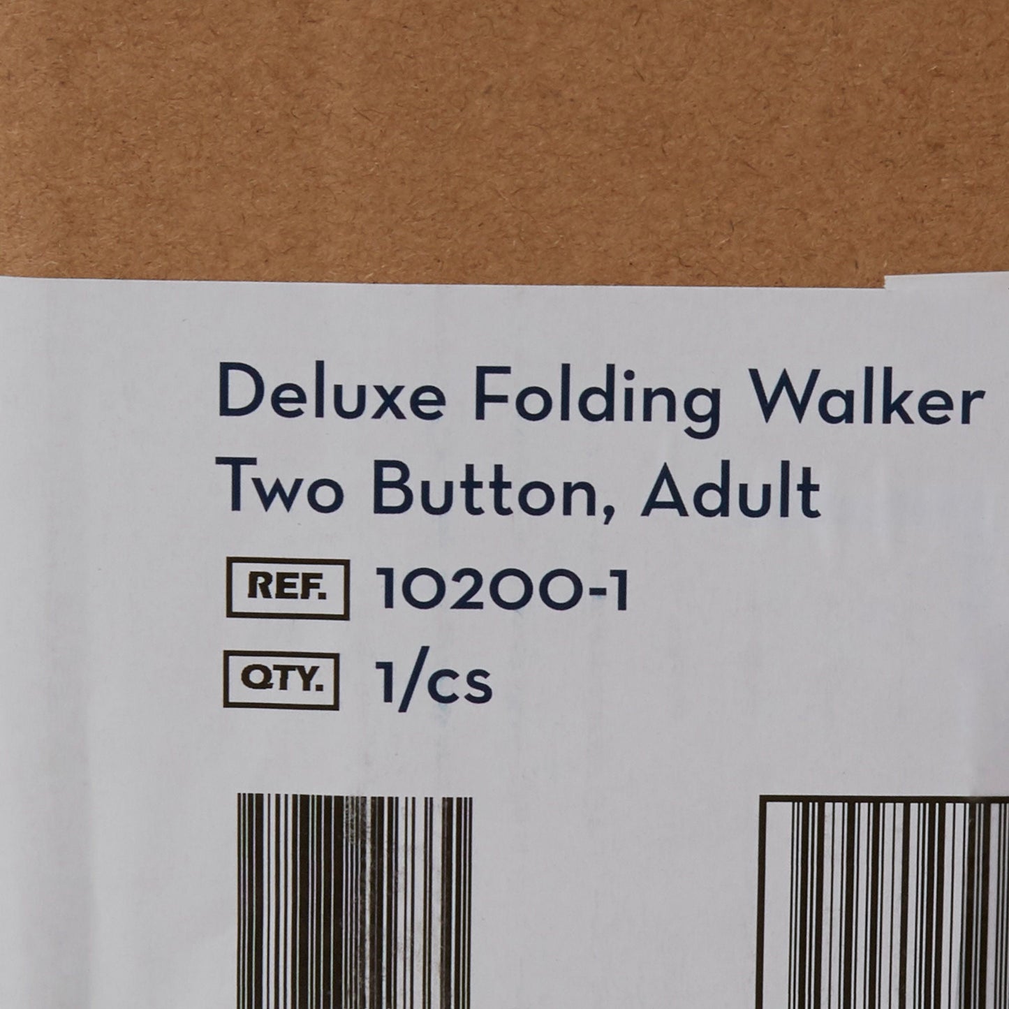 drive™ Deluxe Aluminum Dual Release Folding Walker, 32 – 39 Inch Height