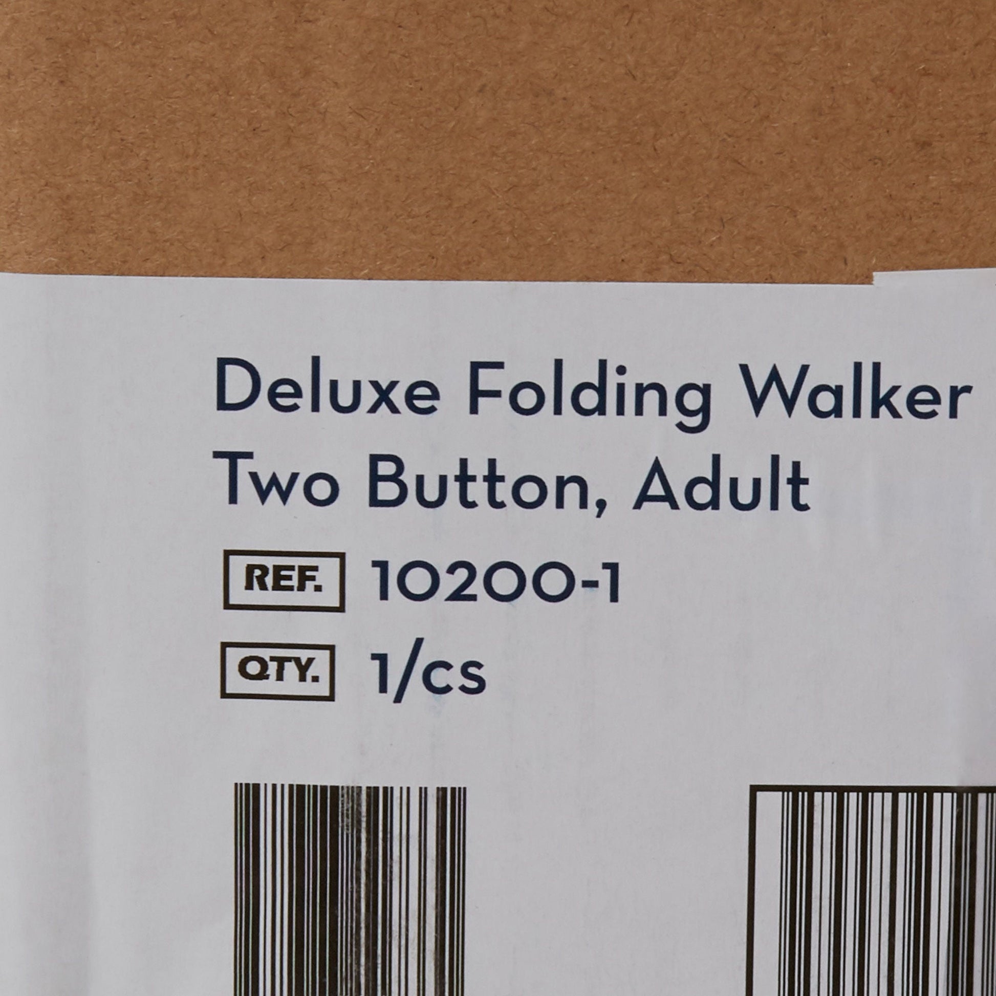 drive™ Deluxe Aluminum Dual Release Folding Walker, 32 – 39 Inch Height