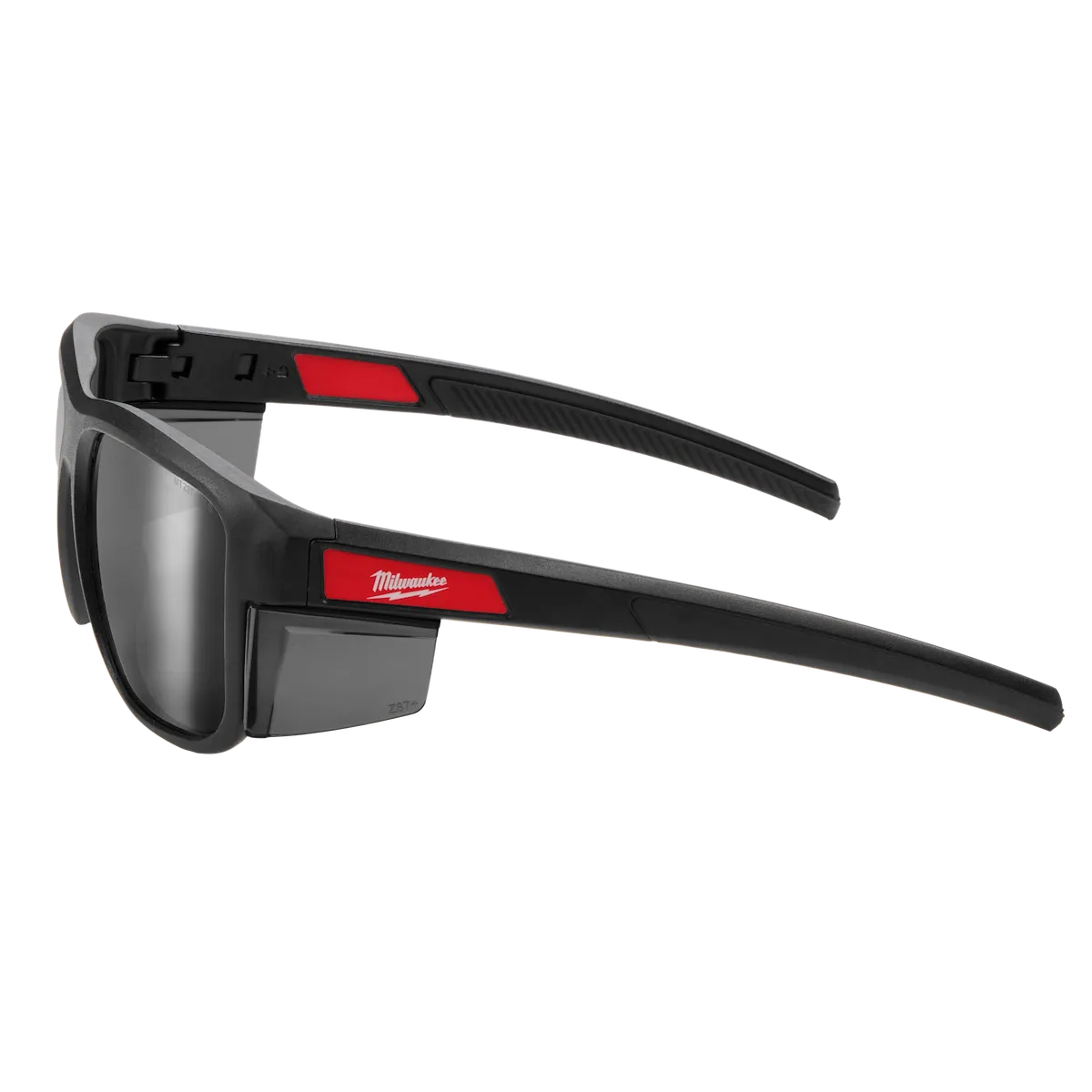 Milwaukee Polarized Full Frame Safety Glasses with Removable Side Shields – Silver Mirrored Dual Coat Lenses 48-73-2513