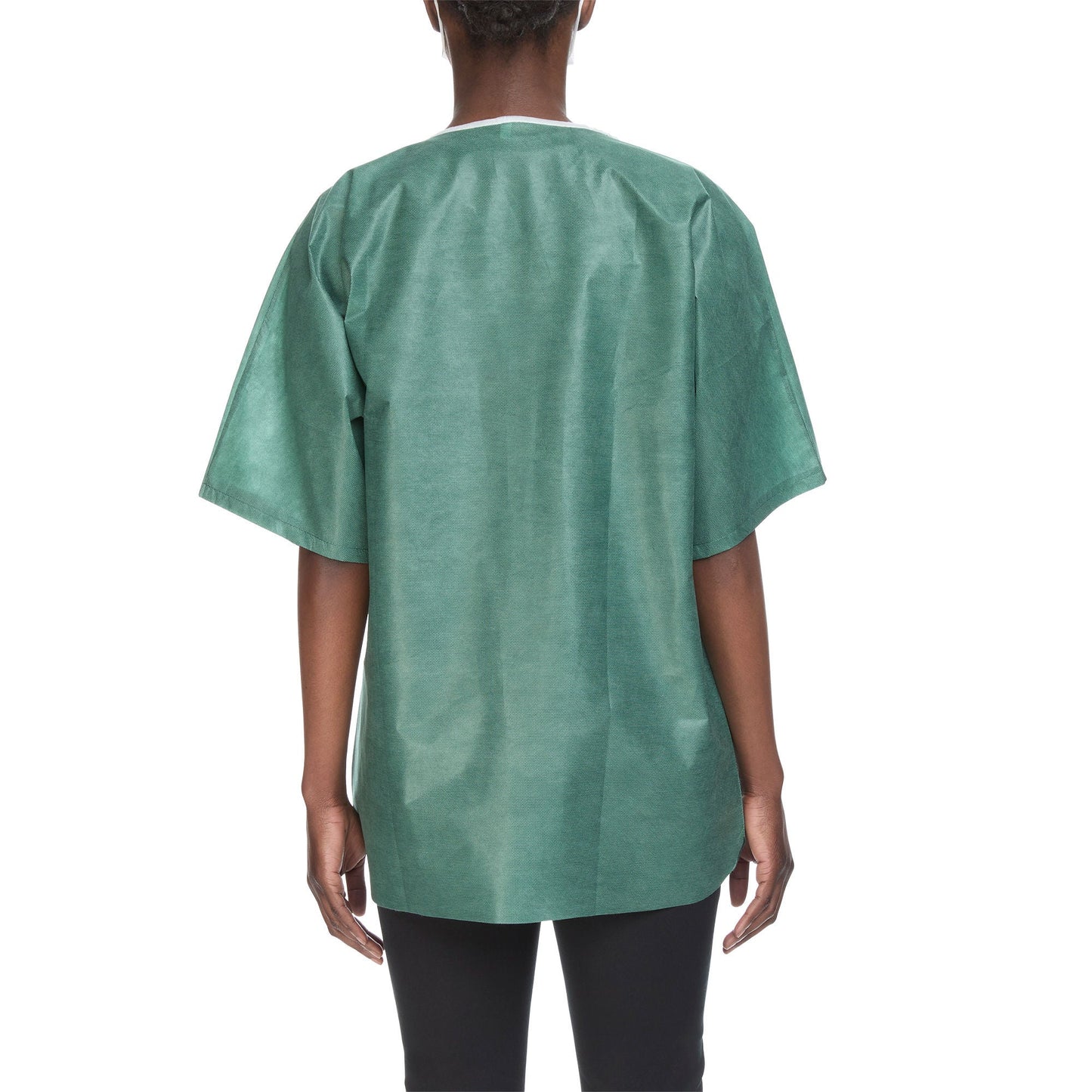 Graham Medical Short Sleeve Scrub Shirt, Green, Large