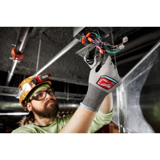 Milwaukee 12 Pair Cut Level 2 High Dexterity Polyurethane Dipped Gloves 48-73-8720B | ANSI Cut A2, 12-Piece