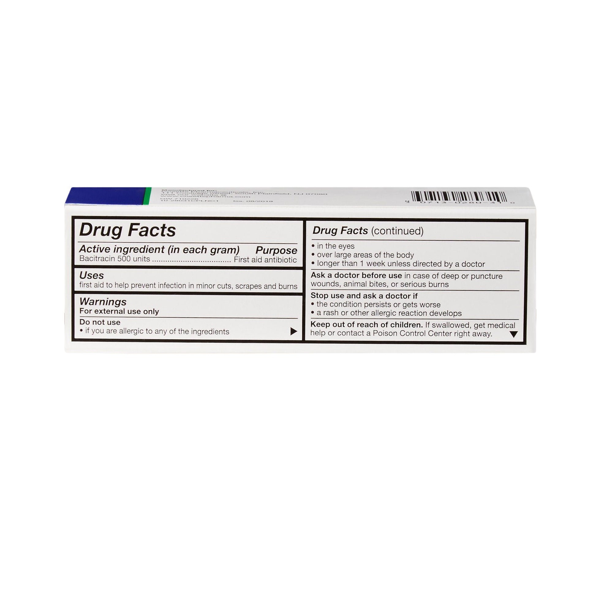 G & W® Bacitracin First Aid Antibiotic, tube