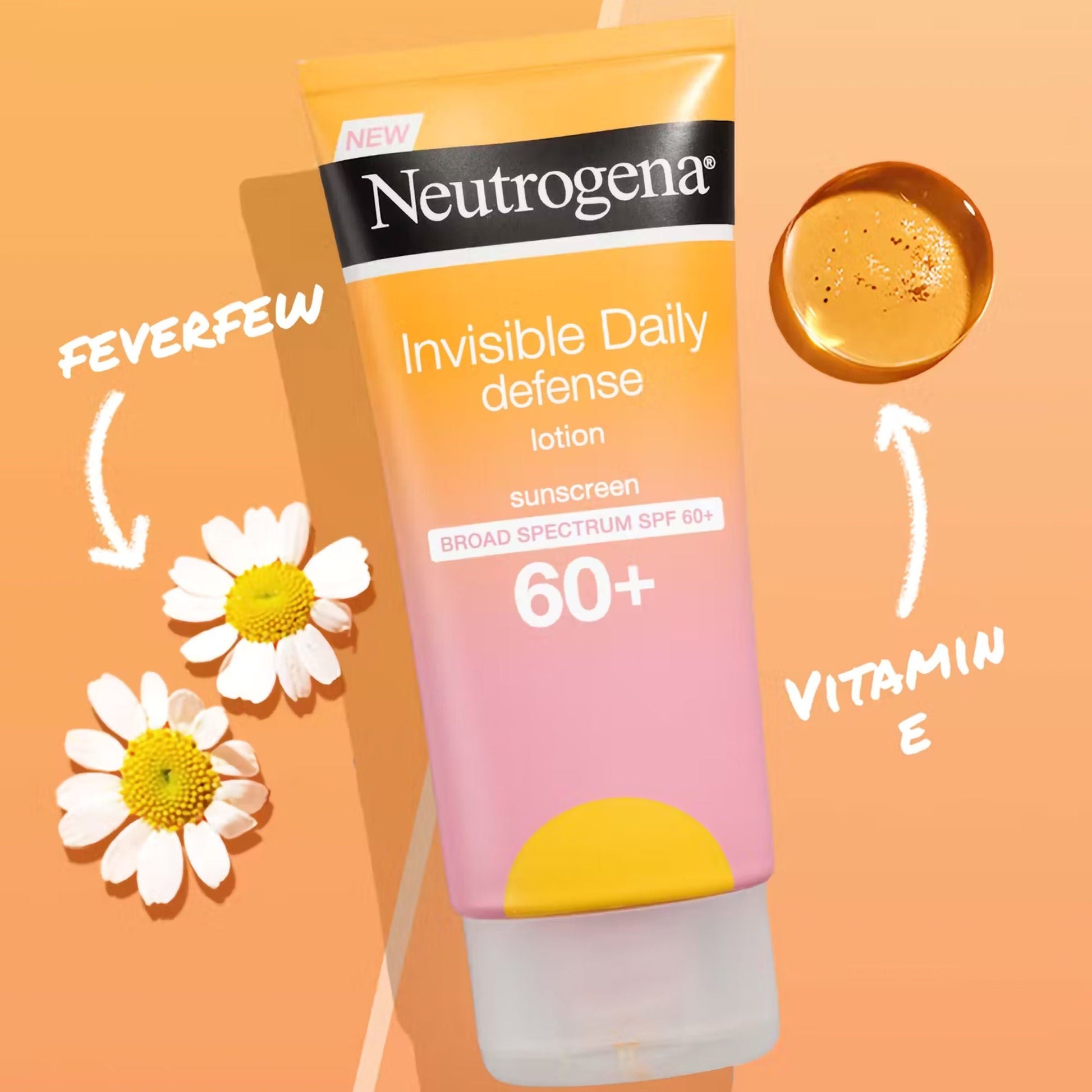 Neutrogena® Invisible Daily Defense Sunscreen Lotion SPF 60+, Tube