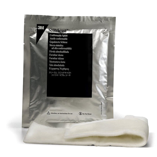 3M™ Scotchcast™ Quick Step Double Sided Felt Padded Precut Splint, 2 x