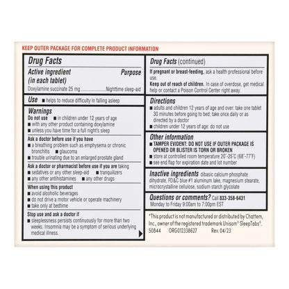 Foster & Thrive™ Sleep Aid Doxylamine Succinate 25 mg Tablets