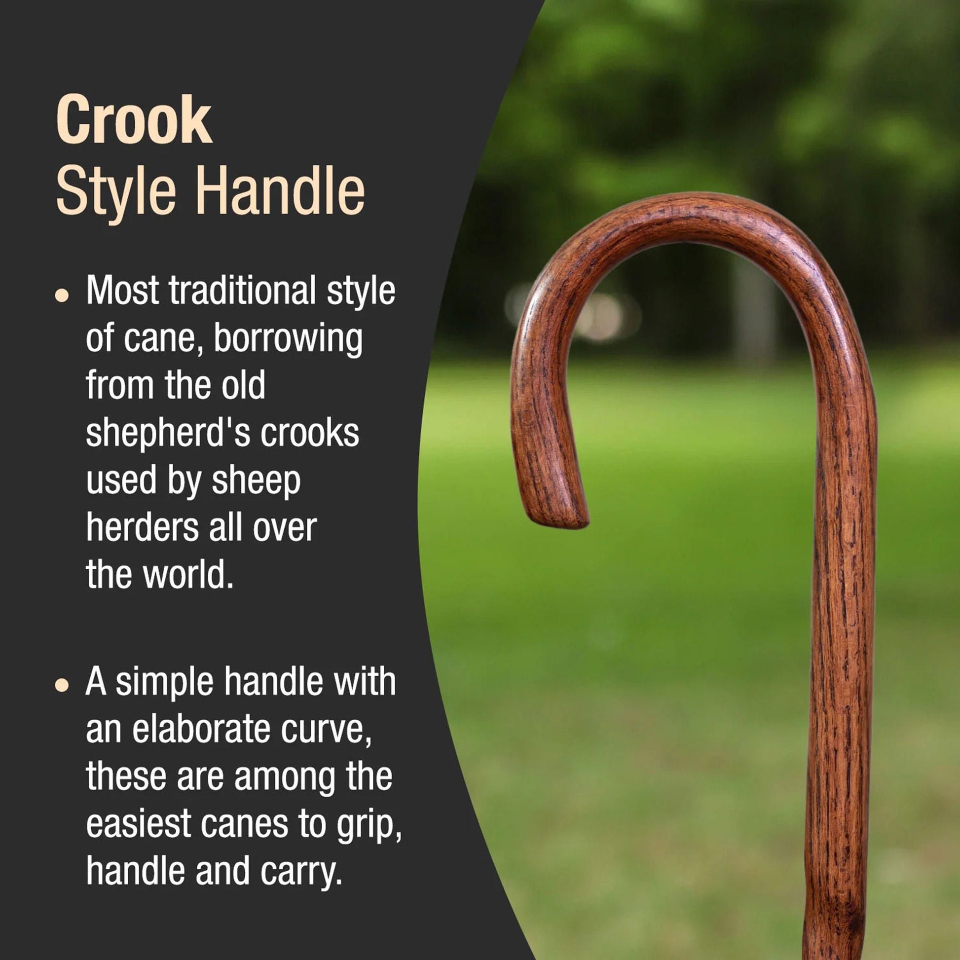 Brazos™ Twisted Oak Crookneck Cane, 37-Inch Height, Red