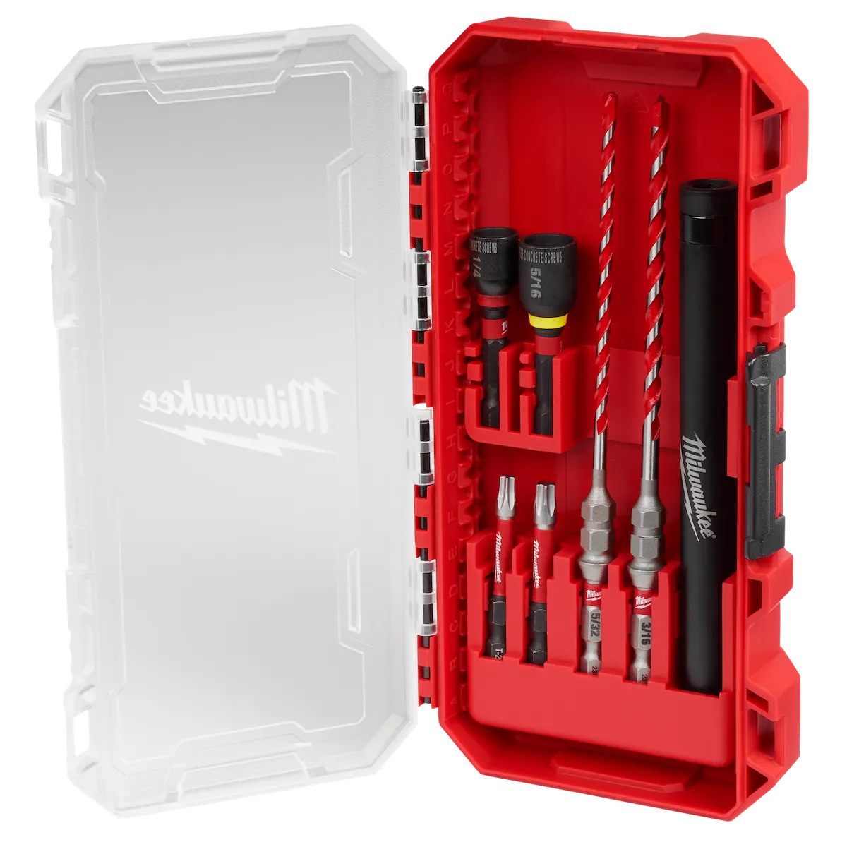 Milwaukee 7PC SHOCKWAVE Impact Duty Carbide Hammer Drill Bit Concrete Screw Install Set 48-20-9096