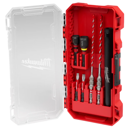 Milwaukee 7PC SHOCKWAVE Impact Duty Carbide Hammer Drill Bit Concrete Screw Install Set 48-20-9096