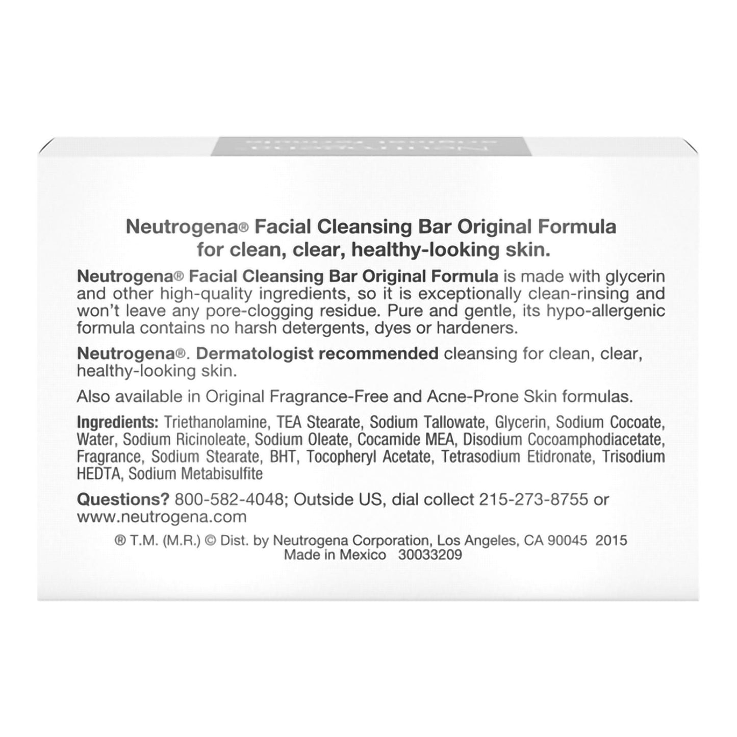 Neutrogena® Facial Bar Original Formula