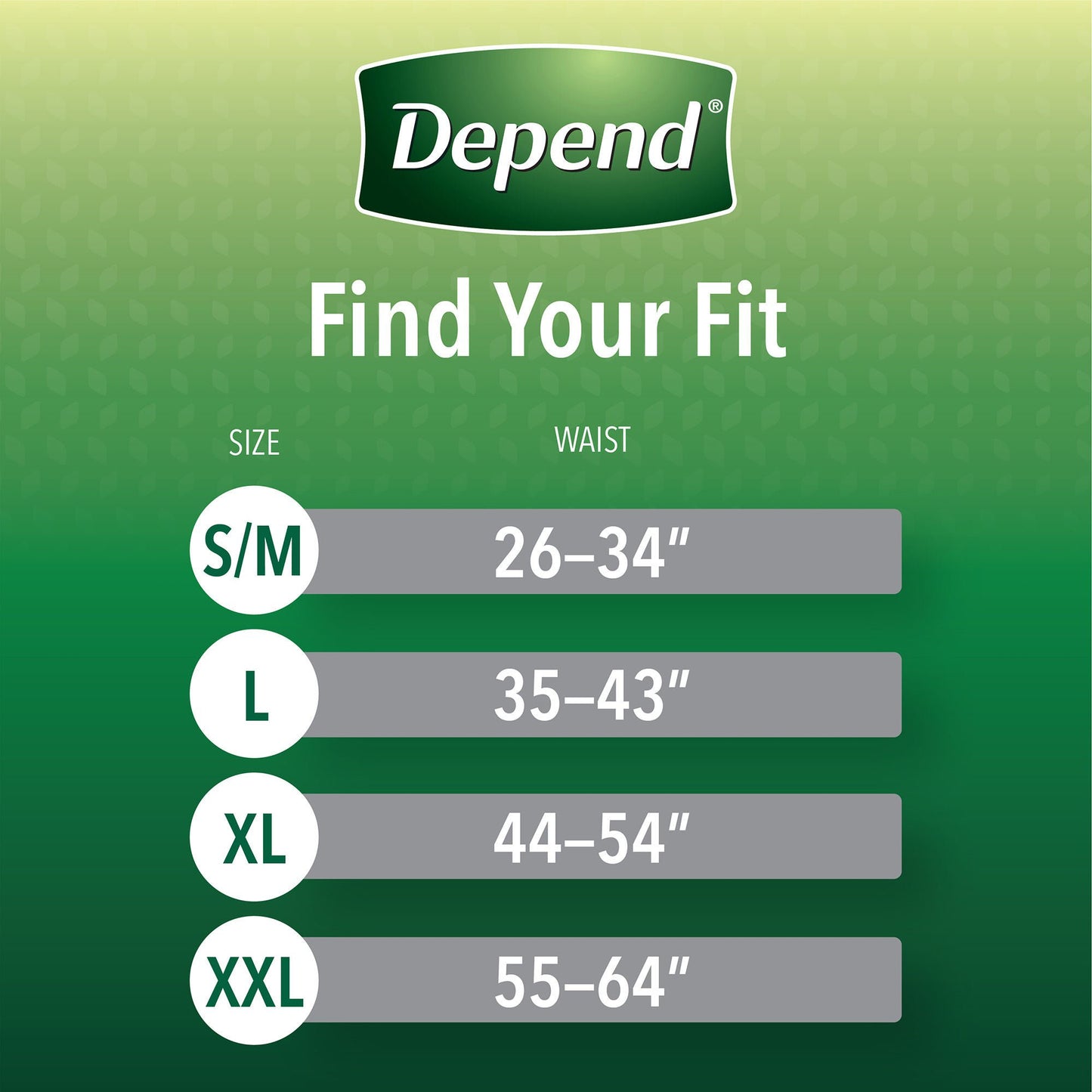 Depend® Fresh Protection™ Men's Maximum Absorbency Underwear, Small/Medium