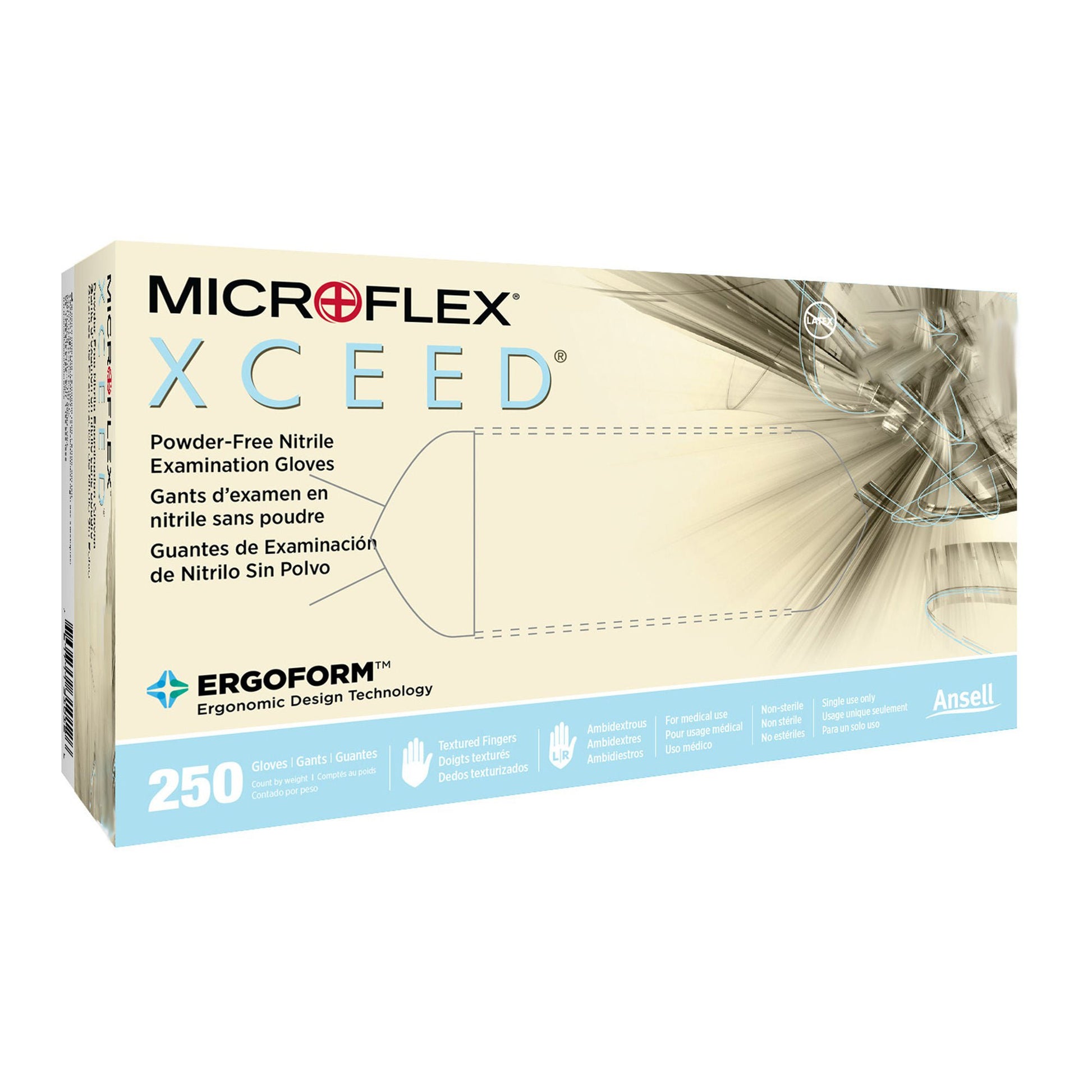 XCEED™ Nitrile Exam Gloves, Blue - view 3