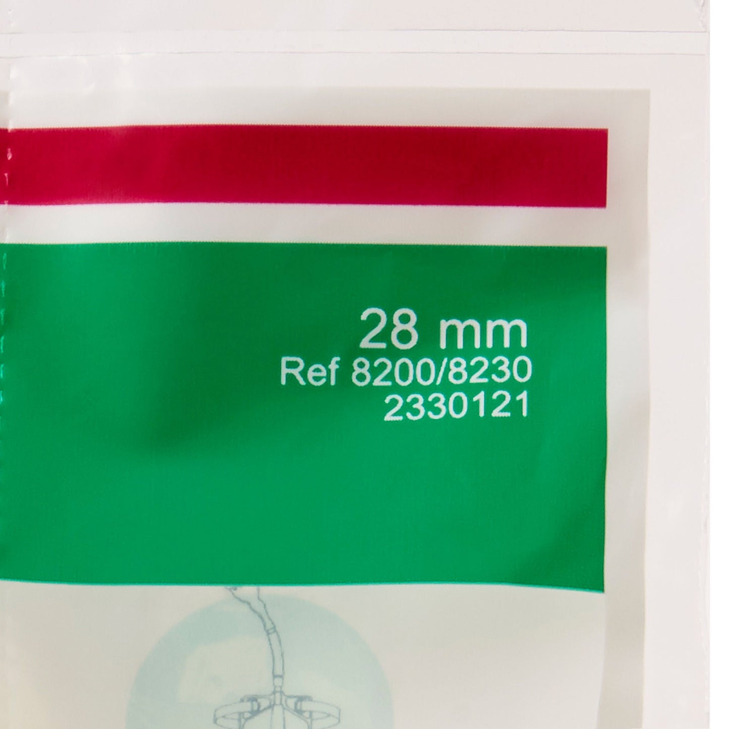 Freedom Clear® Male External Catheter, Self-Adhesive, 28mm, Medium Size