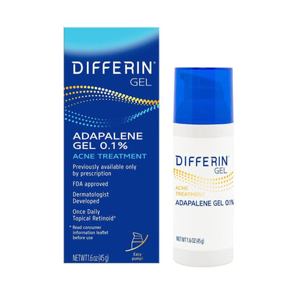 Differin® 0.1% Adapalene Gel Acne Treatment, Pump Bottle