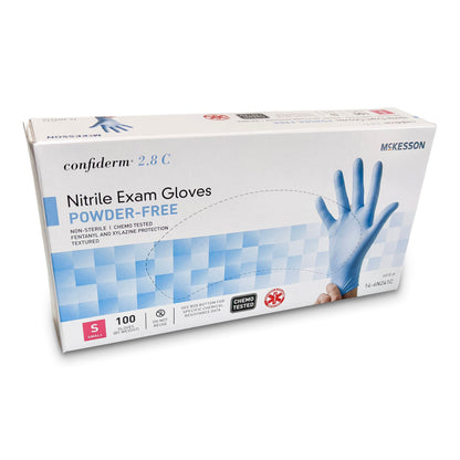 McKesson Confiderm® 2.8 C Nitrile Exam Gloves, Ocean Blue - view 6