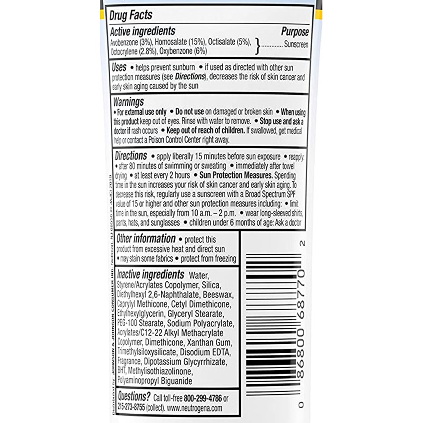 Neutrogena® Ultra Sheer Dry-touch Sunscreen SPF 70