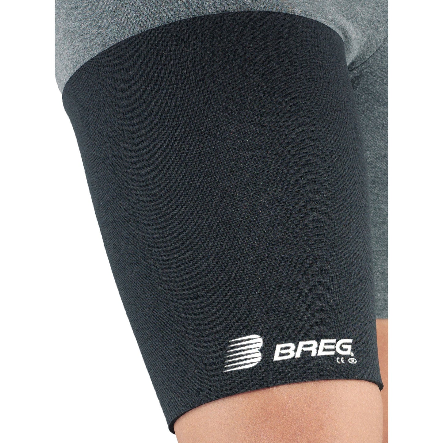 Breg Compression Sleeve Large Black Thigh