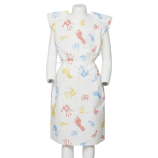 Graham Medical Tiny Tracks® Print Pediatric Exam Gown