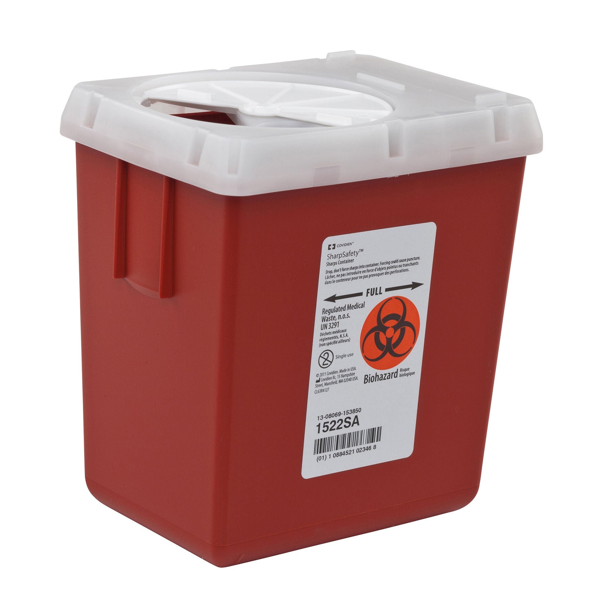 AutoDrop™ Phlebotomy Sharps Container, 7¼ x 6½ x 4½ Inch