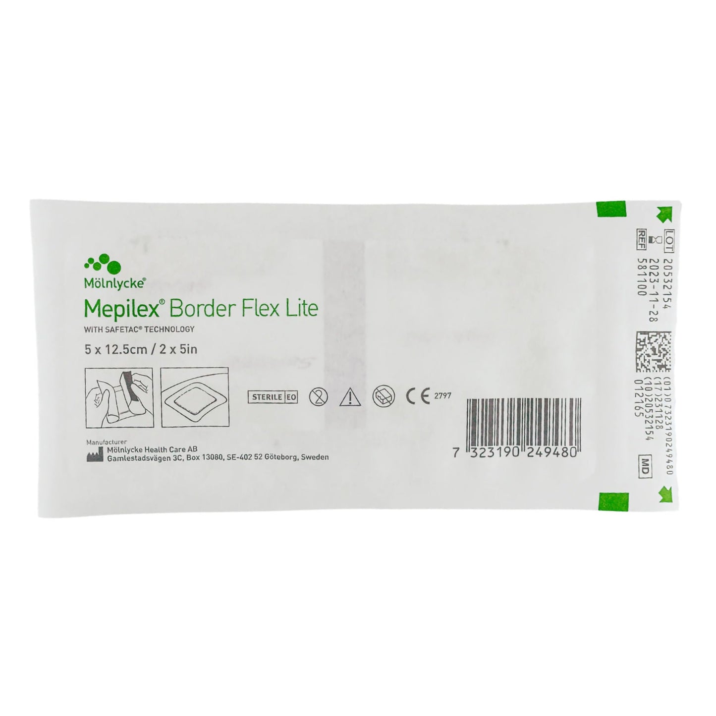 Mepilex® Border Flex Lite Silicone Foam Dressing