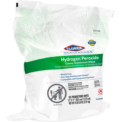 Clorox Healthcare® Hydrogen Peroxide Cleaner Disinfectant Wipes, Refill Pouch