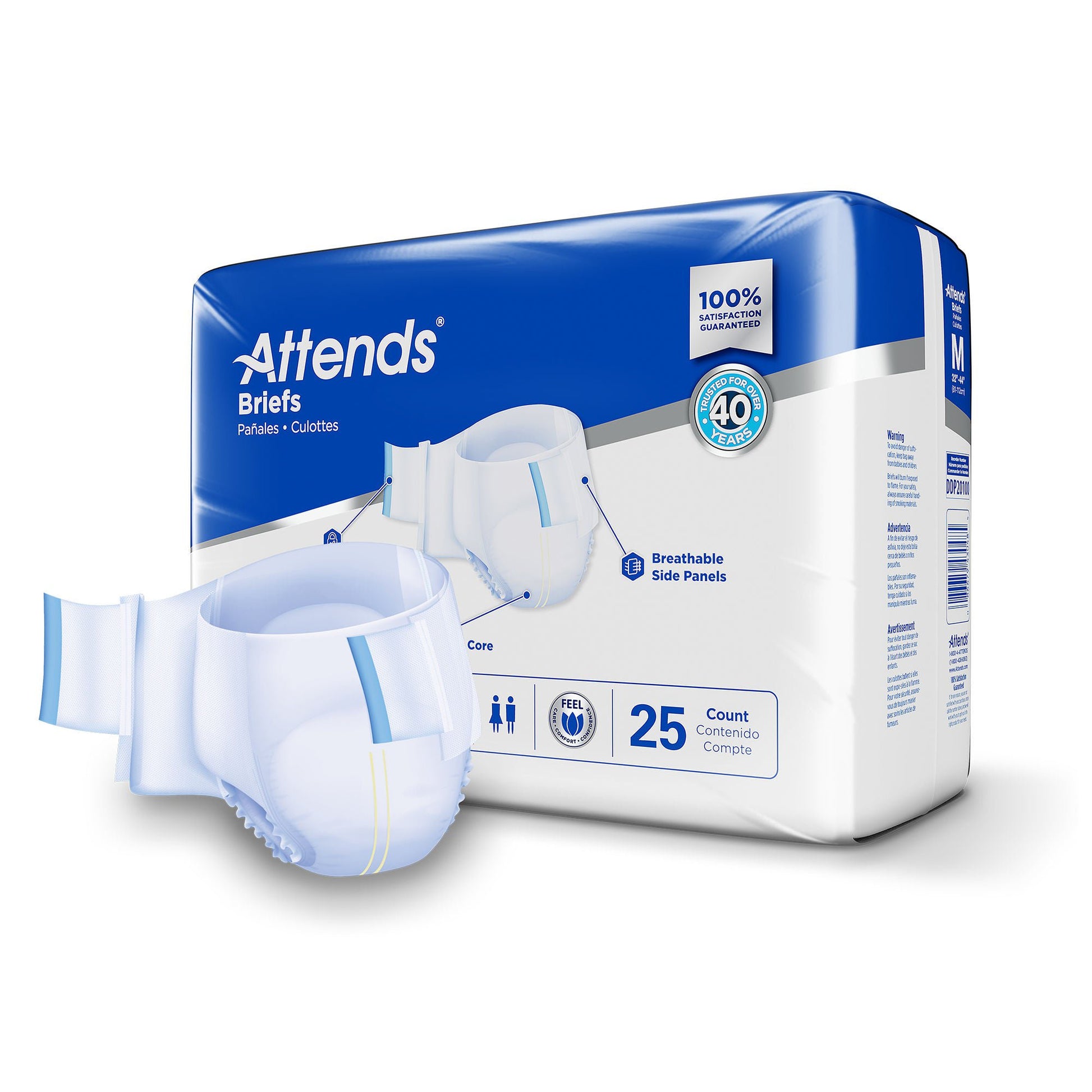 Attends® Extra Heavy Incontinence Brief, Heavy Absorbency