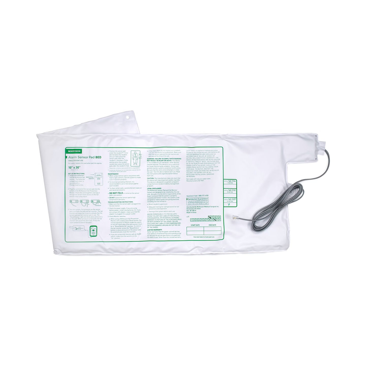 McKesson Bed Alarm Sensor Pad