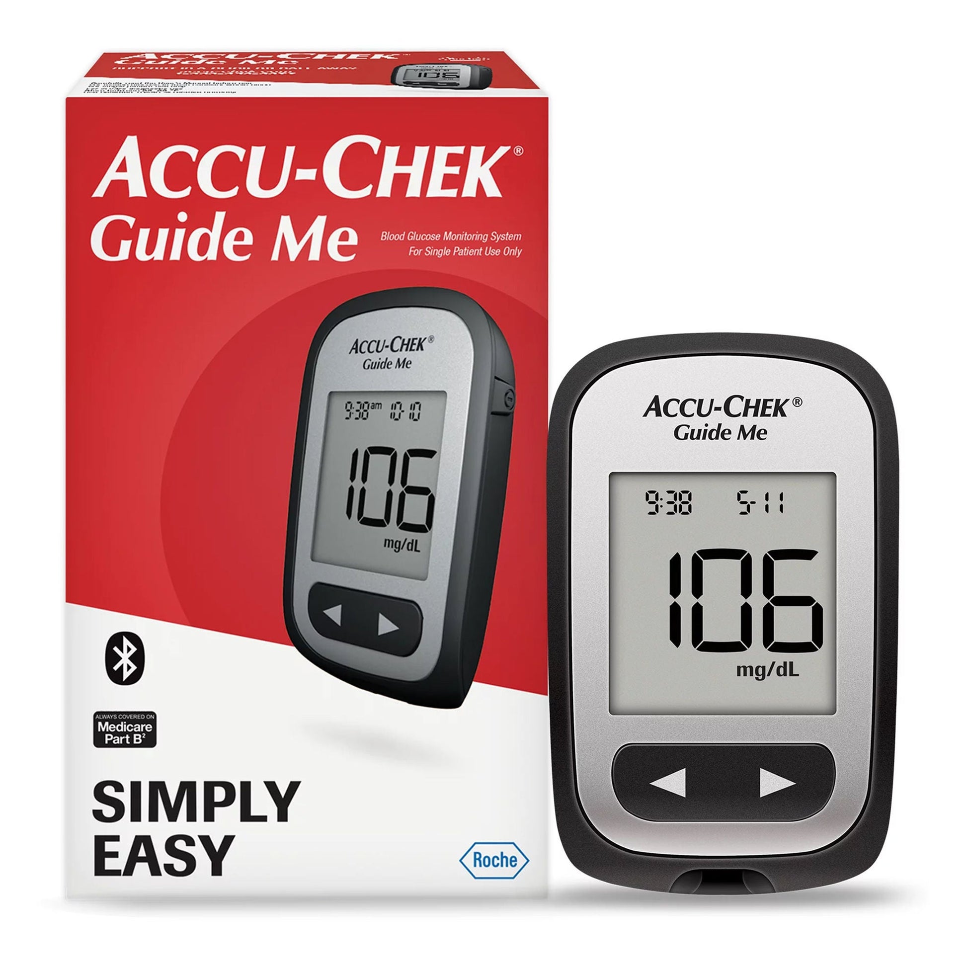 Accu-Chek Blood Glucose Meter 4 Second Results Stores up to 30 Results No Coding Required