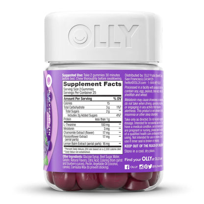 Olly Sleep Gummies, Blackberry Zen