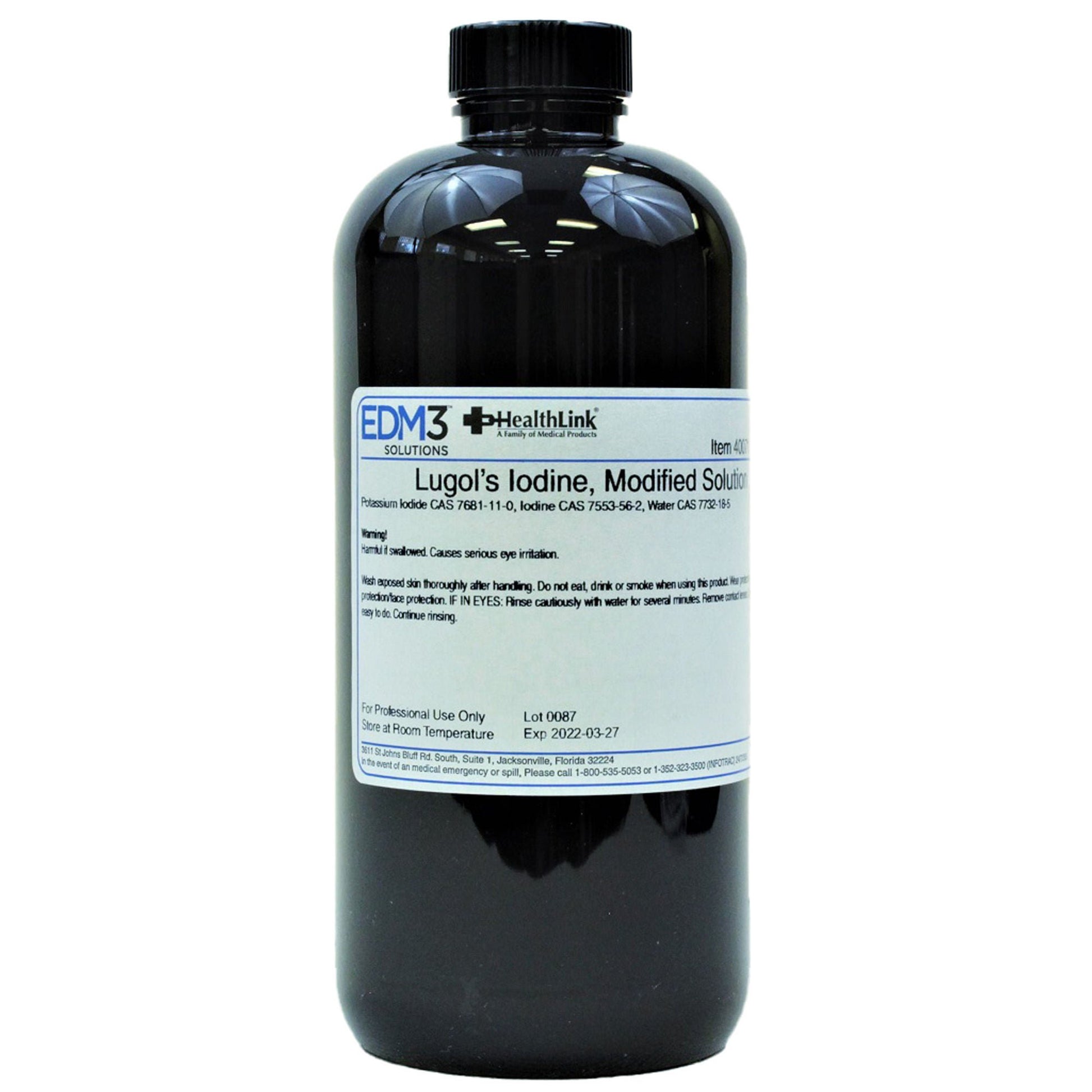Modified Lugol's Iodine Stain, 2.1%