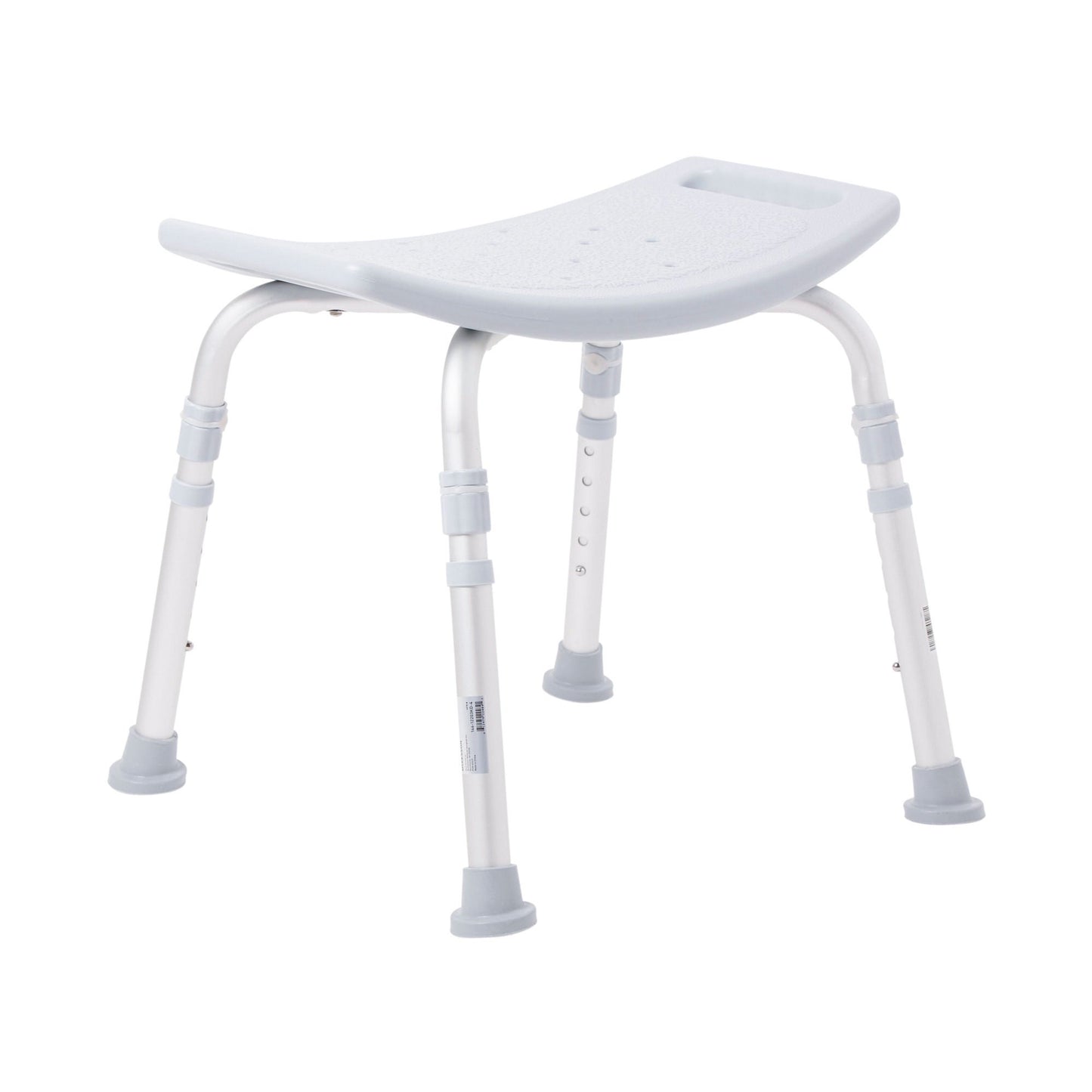 McKesson Aluminum Bath Bench Without Backrest, 15.5 – 19.5 Inch, Gray
