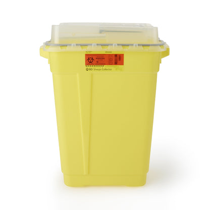 BD Chemotherapy Waste Container Yellow Base 26-1/4 H X 20 W X 14-3/4 D Inch Vertical Entry