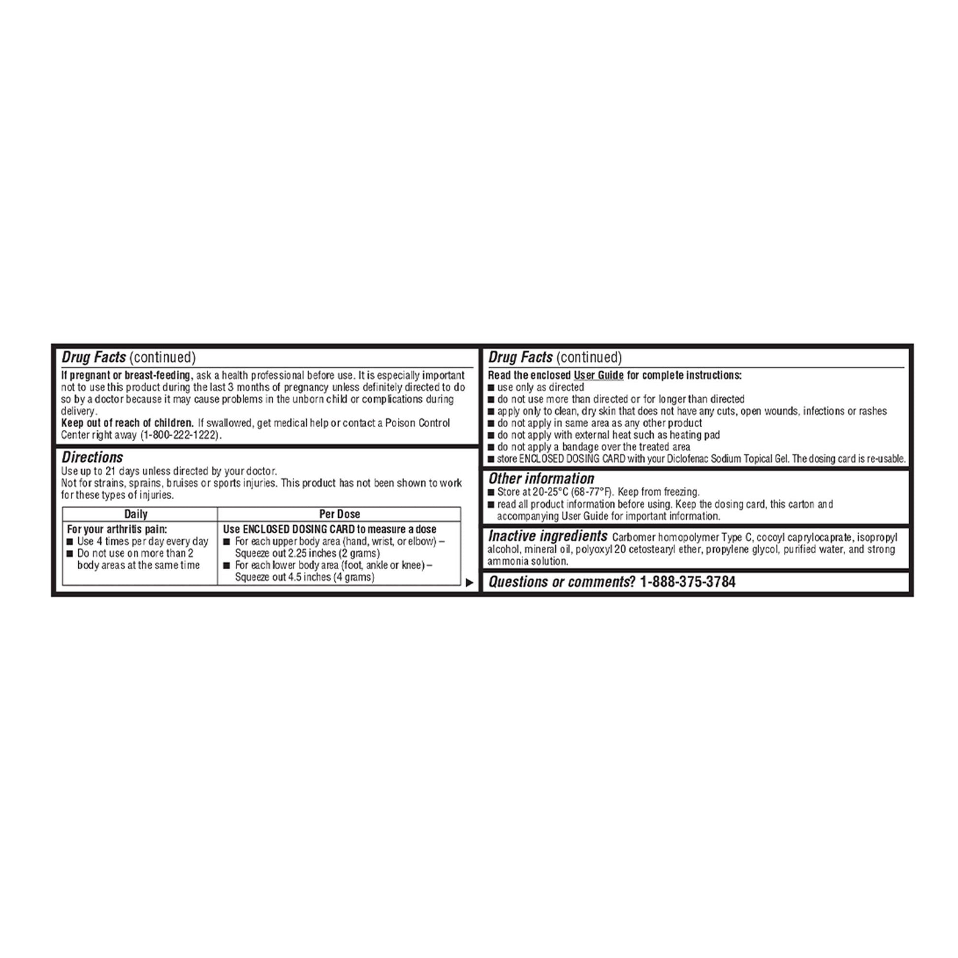 Geri-Care® 1% Diclofenac Sodium Topical Gel NSAID Arthritis Pain Reliever