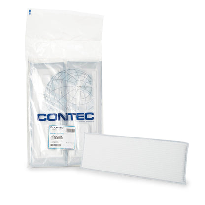Contec Klean Max Cleanroom Wet Mop Pad Sealed Edge White Microfiber / Polyester Disposable