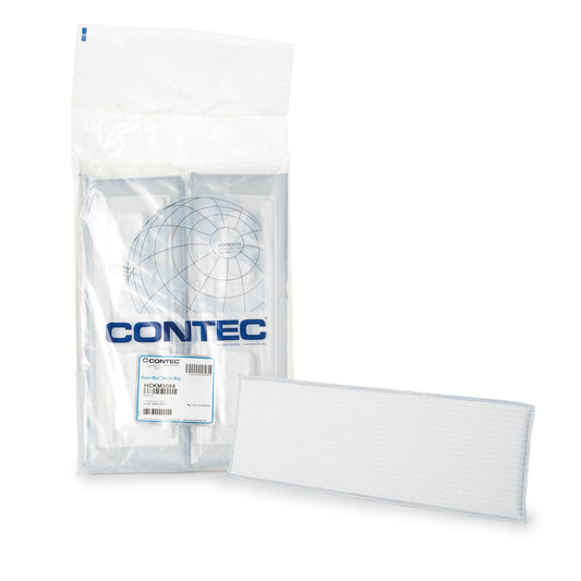 Contec Klean Max Cleanroom Wet Mop Pad Sealed Edge White Microfiber / Polyester Disposable
