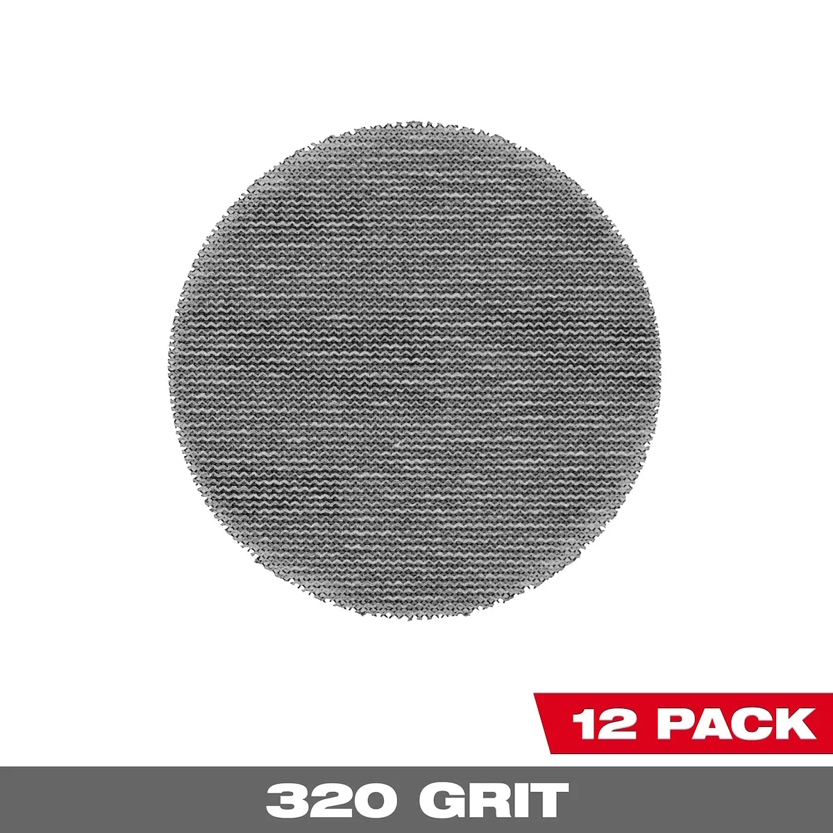 Milwaukee 3” 320 Grit Mesh Sanding Discs with POWERGRID Tear Resistant Mesh – (12 PK) + Pad Saver 48-80-6320