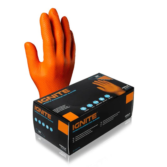 Gloves Ignite™ Nitrile 7 mil Orange Powder-free Nitrile