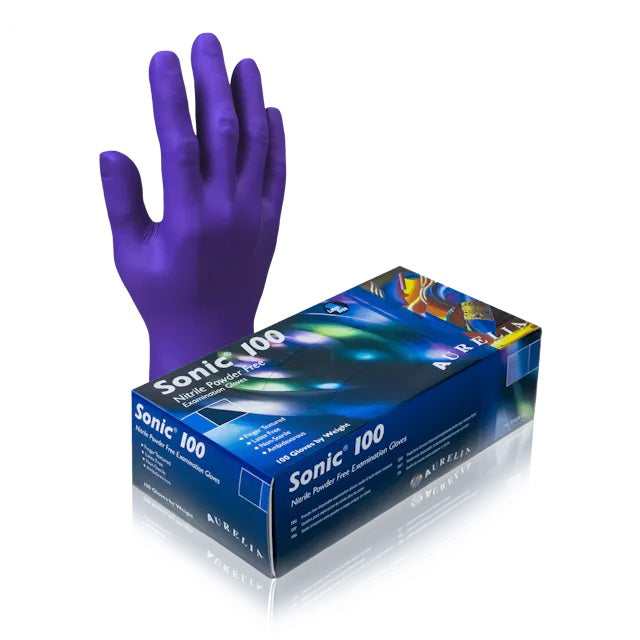 Gloves, Sonic100™, Nitrile, 2.2 mil, Blue, 100/box