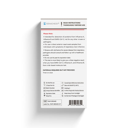 GenaCheck COVID-19/Flu A & B Rapid Self-Test