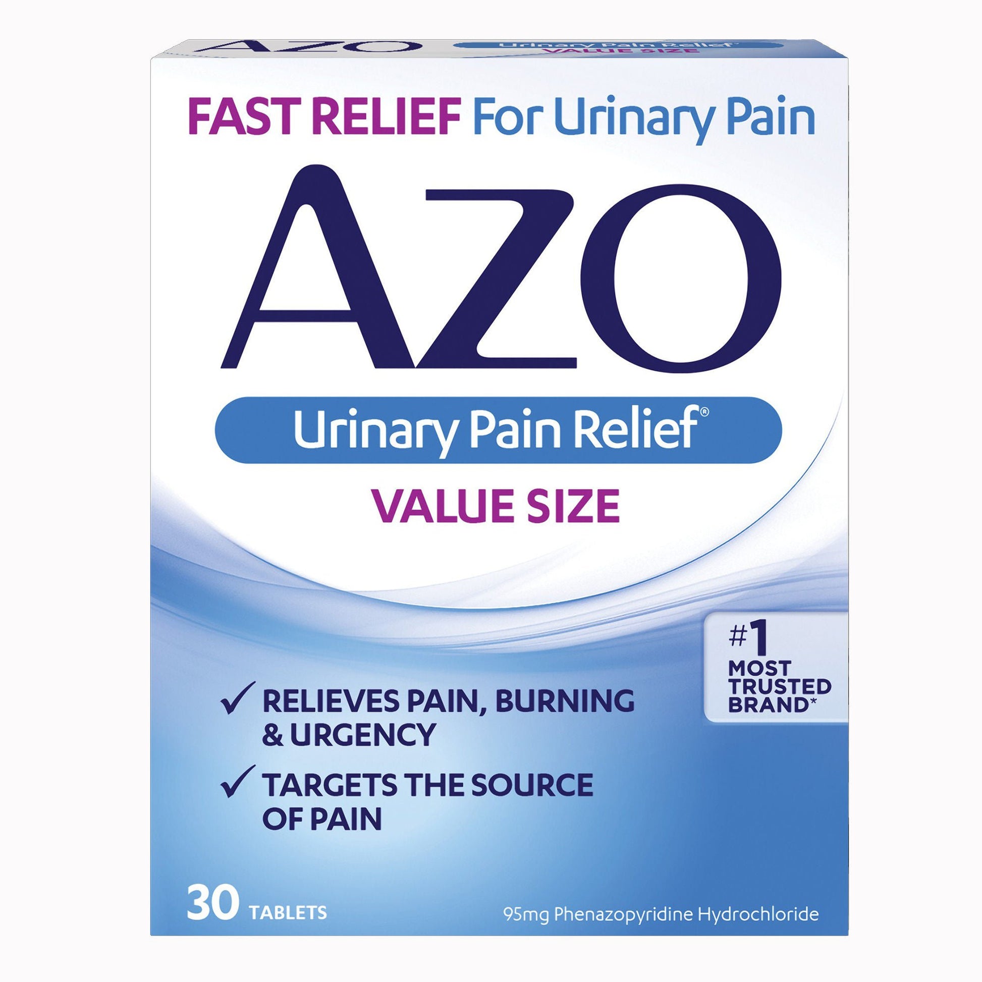 AZO® Urinary Pain Relief Tablets, Maximum Strength, 30