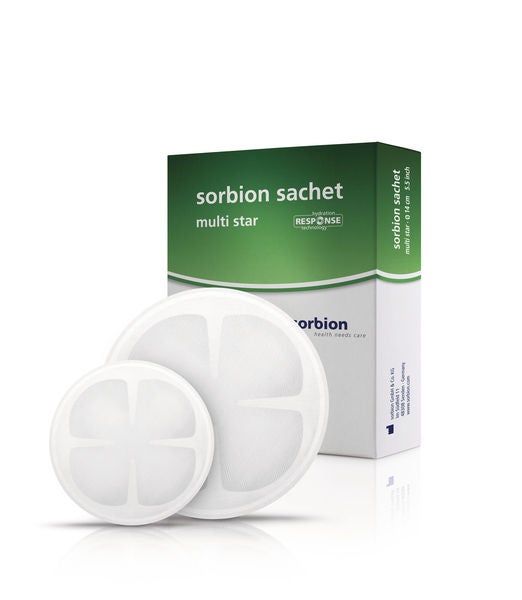 Cutimed Sorbion Sachet Multi Star Gelling Fiber Wound Dressing Diameter Round