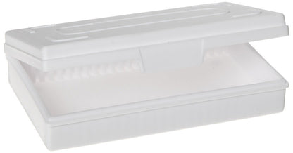 Heathrow Scientific Polypropylene Microscope Slide Box — 25-Place / White, HS15990C